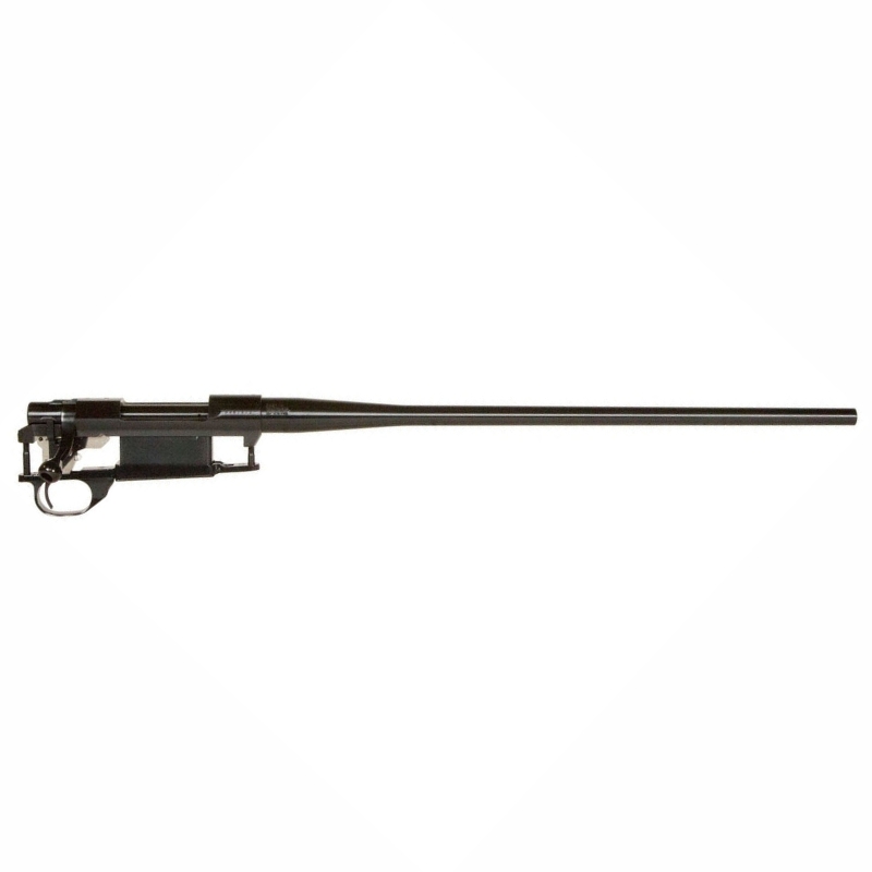 Howa M1500 bolt action rifle in .223 Remington with 24 inch heavy barrel and threaded cap, side profile displayed at Patriot Gun Shop South Africa.